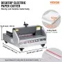 VEVOR Electric Paper Cutter, 13" /330.2mm Cutting Width, 1.57"/40mm Cutting Thickness, Desktop Paper Cutting Machine with Button Control, Electric Paper Trimmer for Office, School, Printing Plant
