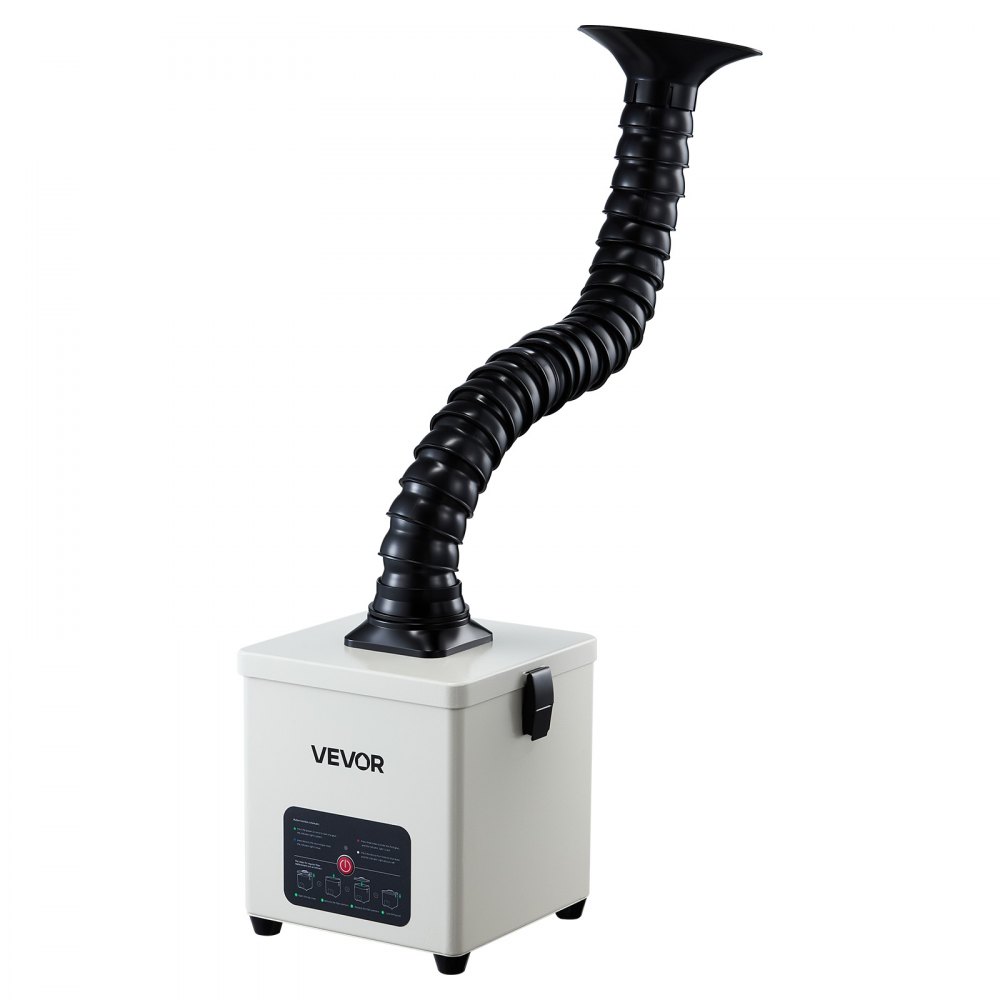 VEVOR Solder Fume Extractor, 3-Stage Filtration Soldering Smoke Absorber with 180 m³/h Strong Suction & 3-Level Airflow, Compact Desktop Brushless Smoke Extractor for Soldering DIY Welding