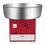 VEVOR Electric Cotton Candy Machine, 1000W Commercial Candy Floss Maker with 20.5 in Stainless Steel Bowl, Sugar Scoop, and Drawer, Easy Home Use, Perfect for Kids Birthday, Family Party, Red