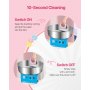 VEVOR Electric Cotton Candy Machine, 1000W Commercial Candy Floss Maker with 52cm in Stainless Steel Bowl, Sugar Scoop, and Drawer, Easy Home Use, Perfect for Kids Birthday, Family Party, Blue