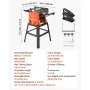 VEVOR Benchtop Planer and Jointer Combo, 254 mm, 2.4 HP 8000 RPM Bench Top Wood Jointer with Stand, 2-Blade Straight Cutterhead, Cast Aluminum Table, 0-3 mm Adjustable Depth, for Woodworking DIY