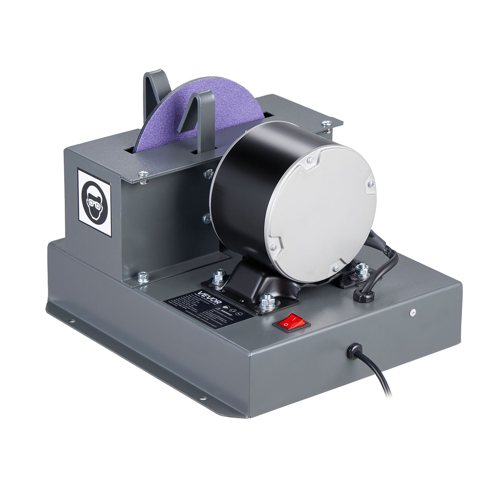 VEVOR Lawn Mower Blade Sharpener, 1/3HP Lawnmower Blades Grinder with 7" Ceramic Grinding Wheel, 30° or 40° Blade Sharpening Machine for High Lift, Low Lift, Gator & Flat Blades