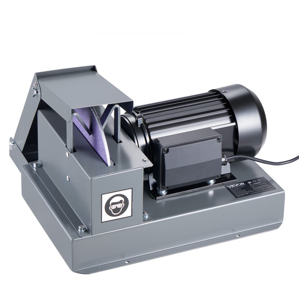 VEVOR Lawn Mower Blade Sharpener, 1HP Lawnmower Blades Grinder with 9" Ceramic Grinding Wheel, Grit Collector & Balancer, 30°/40° Blade Sharpening Machine for High Lift, Low Lift, Gator & Flat Blades