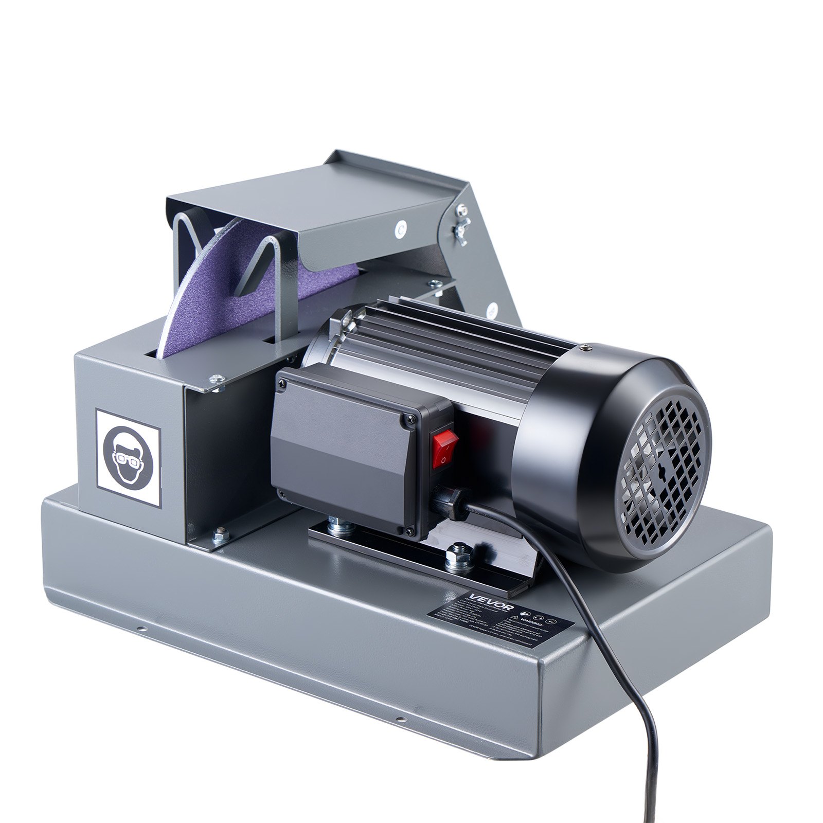 VEVOR Lawn Mower Blade Sharpener, 1HP Lawnmower Blades Grinder with 9" Ceramic Grinding Wheel, Grit Collector & Balancer, 30°/40° Blade Sharpening Machine for High Lift, Low Lift, Gator & Flat Blades