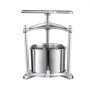 VEVOR fruit wine press with stainless steel body and hand crank for home winemaking.