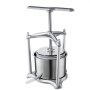 stainless steel VEVOR fruit wine press with t-handle and spout for efficient juice extraction.