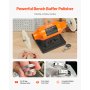 VEVOR 6" Bench Buffer Polisher 1/2 HP 3450RPM for Metal Jewelry Wood Polishing