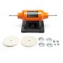 VEVOR 6" Bench Buffer Polisher 1/2 HP 3450RPM for Metal Jewelry Wood Polishing