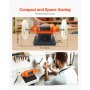 VEVOR 8" Bench Buffer Polisher 3/4 HP 3450RPM for Metal Jewelry Wood Polishing