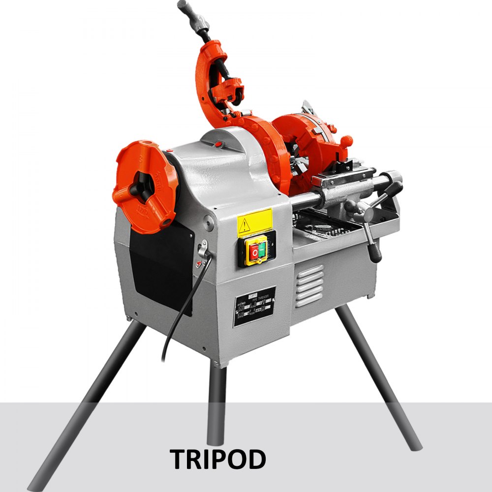 Electric Threader Machine 1/2"-2" Pipe Tube Cutter Smoothly Full-metal 4 Legs