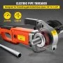 VEVOR Electric Pipe Threader, 2300W Pipe Threading Machine with 4 Dies 1/2" - 1 1/4", 110V Hand-held Pipe Threader Machine with Copper Motor, Portable Electric Pipe Threading Kit with Carrying Case