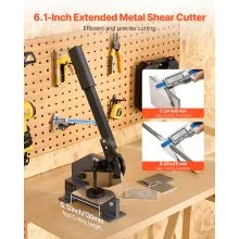 VEVOR 6 in Sheet Metal Shear Manual Hand Plate Benchtop Cutter Processing Q235
