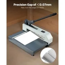 VEVOR Guillotine Sheet Metal Shear, 12 in Manual Hand Plate Shear, Heavy Duty Metal Plate Cutter Tool, with Solid Steel Frame, High Precision, for Cutting PCB Boards, Aluminum, Steel, Copper, Plastic
