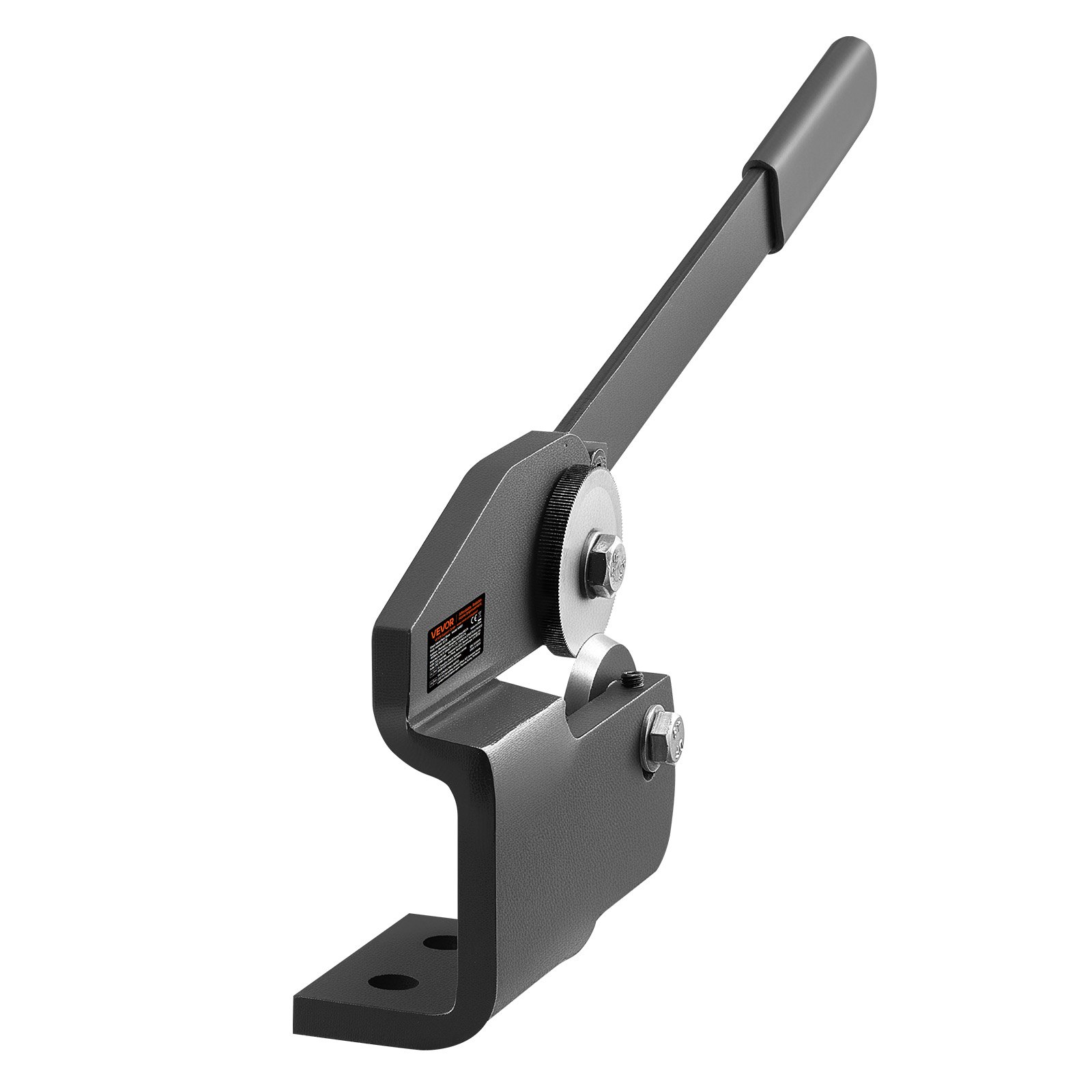VEVOR Sheet Metal Shear, Throatless Rotary Hand Shear, 16 Gauge Mild Steel Sheet Cutter with 0.06 in Capacity, with Solid Construction, Mounting Type, for Cutting Steel, Copper, Rebar, and Aluminum