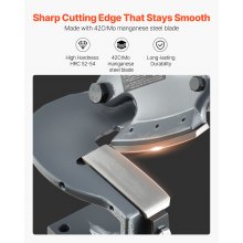 VEVOR Multiple Purpose Bench Top Throatless Sheet Metal Shear 0.07 in Thick Max