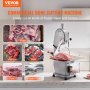 Serra de fita para carne elétrica comercial VEVOR 1500W máquina de corte de ossos de aço inoxidável