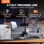 VEVOR Metal Lathe Machine, 210 mm x 736 mm, Precision Benchtop Power Metal Lathe, 0-2500 RPM Continuously Variable Speed, 750W Brushless Motor Metal Gears, with Tool Box for Processing Precision Parts