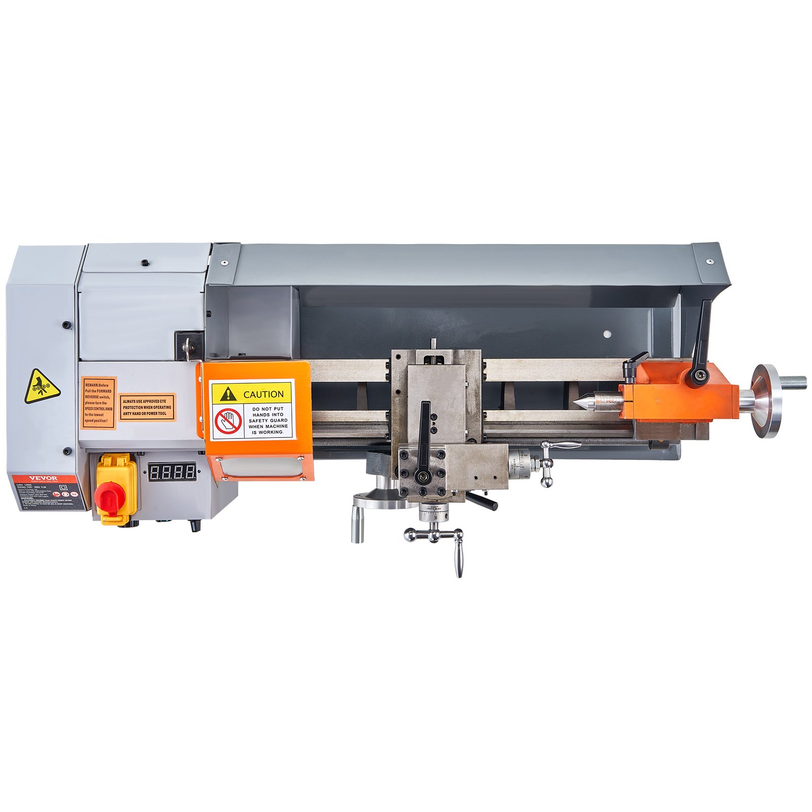 VEVOR Metal Lathe Machine, 7.87'' x 13.78'', Precision Benchtop Power Metal Lathe,, 50-2500 RPM Continuously Variable Speed, 600W Brush Motor Metal Gears, with Tool Box for Processing Precision Parts