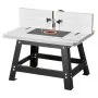 VEVOR Benchtop Router Table, 24 in x 15.7 in, Bench Top Routing Table with Adjustable Fence, MDF Top, Sturdy Metal Base, 2-1/2 in Dust Collection Port, Compatible with Routes & Various Drill Bits