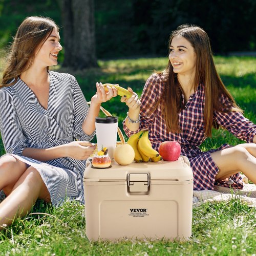 Ashosteey Insulated Portable Cooler Portable Hard Cooler With Ice