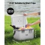 Portable Cooler 21 QT Insulated Hard Cooler 30 Can Capacity with Handles Strap