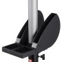 VEVOR Bench Grinder Stand, Bench Grinder Vise Floor Pedestal with 31.5 x 25.4 cm Mounting Plate, Height-Adjustable Pedestal Stand with Grinding Wheel Storage Compartment & Heavy-Duty Cast Iron Base