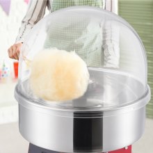 VEVOR Electric Cotton Candy Machine, 1000W Candy Floss Maker, Commercial Cotton Candy Machine with Cover, Stainless Steel Bowl, and Sugar Scoop, Perfect for Home Kids Birthday, Family Party (Red)