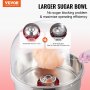 VEVOR Electric Cotton Candy Machine, 1000W Candy Floss Maker, Commercial Cotton Candy Machine with Cover, Stainless Steel Bowl, Sugar Scoop, Drawer, Perfect for Home Kids Birthday, Family Party, Red