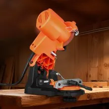 VEVOR Electric Chainsaw Sharpener, 85W Bench Saw Chain Sharpener 5000RPM, Professional Chainsaw Sharpening Tool with 2 Grinding Wheels for Woodworking, Logging, Gardening