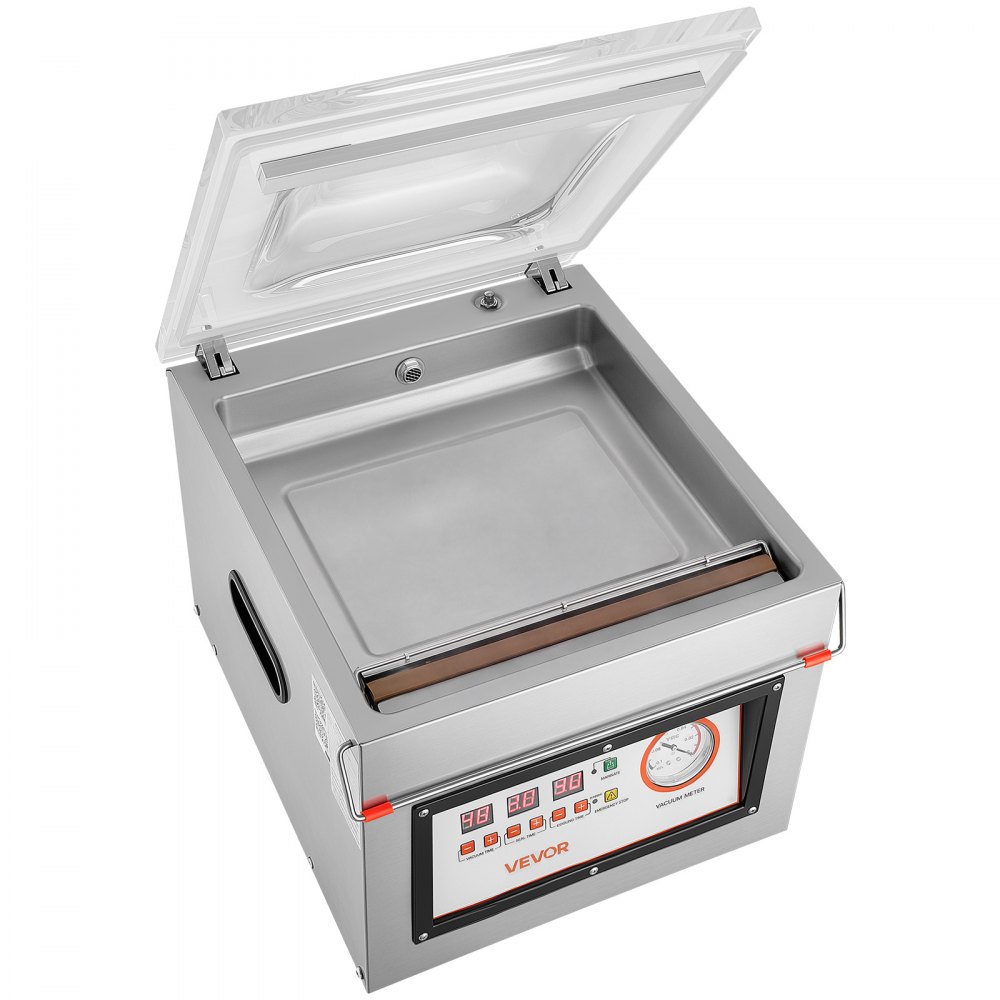 VEVOR Chamber Vacuum Sealer 8.2L Chamber 299.7 mm Seal Bar Packing Machine, for Home Kitchen, 180W Commercial-Grade Oil Pump, Stainless Steel Food Packaging Machine for Meats, Marinades & Sous Vide