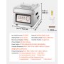 VEVOR Chamber Vacuum Sealer 8.2L Chamber 299.7 mm Seal Bar Packing Machine, for Home Kitchen, 180W Commercial-Grade Oil Pump, Stainless Steel Food Packaging Machine for Meats, Marinades & Sous Vide