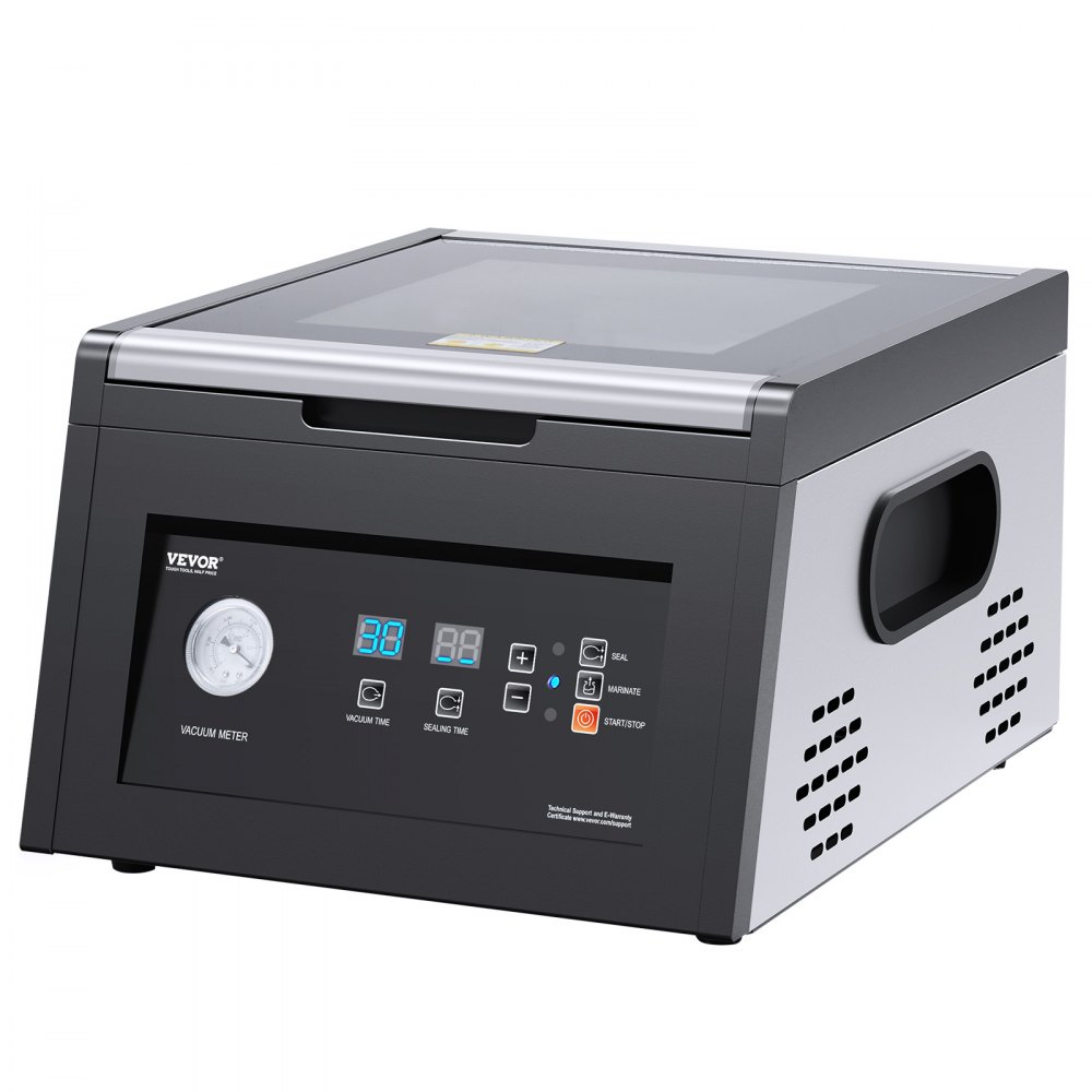 VEVOR Chamber Vacuum Sealer, 380W Vacuum Pump Power, Sealing Bag Packing Machine for Wet Foods, Meat, Compact Design with 290 mm Sealing Length, Ideal Commercial Sealer for Professional and Home Use