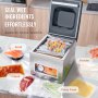 VEVOR Chamber Vacuum Sealer, 260 W tätningseffekt, vakuumförpackningsmaskin för våtfoder, kött, marinader och mer, kompakt storlek med 10,2" tätningslängd, applicerad i hemköket och kommersiellt bruk