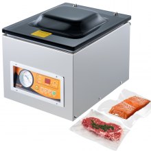 VEVOR Chamber Vacuum Sealer, 260W Sealing Power, Vacuum Packing Machine for Wet Foods, Meats, Marinades and More, Compact Size with 260 mm Sealing Length, Applied in Home Kitchen and Commercial Use