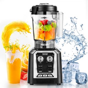 Dropship VEVOR Professional Blender With Shield, Commercial Countertop  Blenders, 68 Oz Blender Combo, Stainless Steel 9 Speed & 5 Functions Blender,  For Shakes, Smoothies, Peree, And Crush Ice, Black to Sell Online