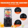 VEVOR Professional Blender with Shield, Commercial Countertop Blenders, 2L Jar Blender Combo, Stainless Steel 9 Speed & 5 Functions Blender, for Shakes, Smoothies, Peree, and Crush Ice, Black