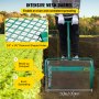 VEVOR Compost Spreader Peat Moss Spreader 24 inches Iron Lawn Garden Spreader