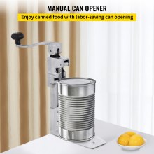 VEVOR Commercial Can Opener 18.7 inches Tabletop Can Opener, Heavy Duty Manual Table Can Opener for Restaurant Hotel Bar