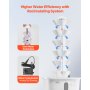 VEVOR Hydroponic Growing System, 30 Pods Vertical 6 Tiers Hydroponic Tower, Home Hydronic Garden with Water Pump & Timer, Water Circulation Plants Germination Kit for Indoor Herbs Fruits & Vegetables
