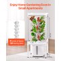 VEVOR Hydroponic Growing System with Grow Light 30 Pods Hydroponic Tower Garden