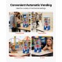 VEVOR Gumball Machine for Kids, 25" Height Home Vending Machine, PS Bouncy Balls Dispenser, Hold 230 Capsule Toys, Rectangle Bubble Gum Machine for Game Stores, Coin Operated Gumball Bank, Blue