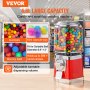 VEVOR 16"H Gumball Machine Vending Coin Bank Vintage Candy Dispenser PC Red