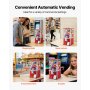 VEVOR Gumball Machine, 21 inch Height Candy Vending Machine Dispenser, 25-Cent Vending Machines for Shopping Malls, Supermarkets, Amusement Parks, Arcades, Holds Up to 180 1.77 inch Spherical Candies