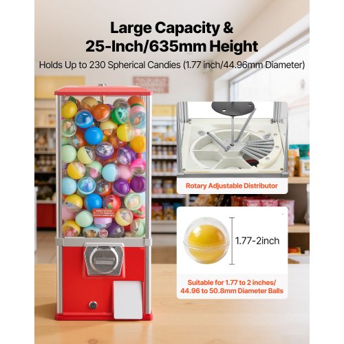 elemhome Machine à Bonbons pour Enfants Portable Mini Machine à Gomme Créative Boîte à Bonbons Capsule Machine à Bonbons Distributeur de Gomme à Mâcher Boîte d'Épargne pour Enfants Cadeau (bleu