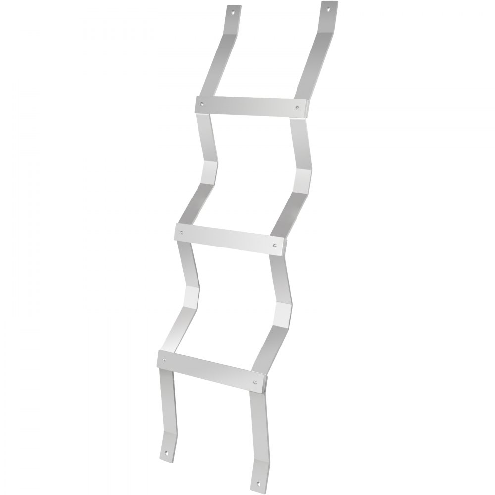 Vevor Egress Ladder Basement Egress Ladder 3-step Aluminum 400lbs Load Capacity