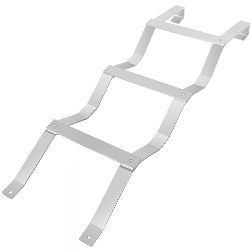 VEVOR Basement Window Well Egress Escape Ladder 3-Step Aluminum W/ Accessories