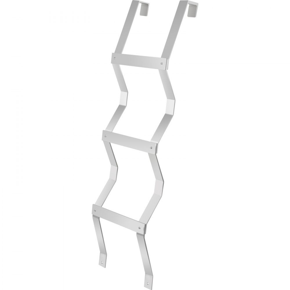 Vevor Egress Ladder Basement Egress Ladder 3-step Aluminum 400lbs Load Capacity