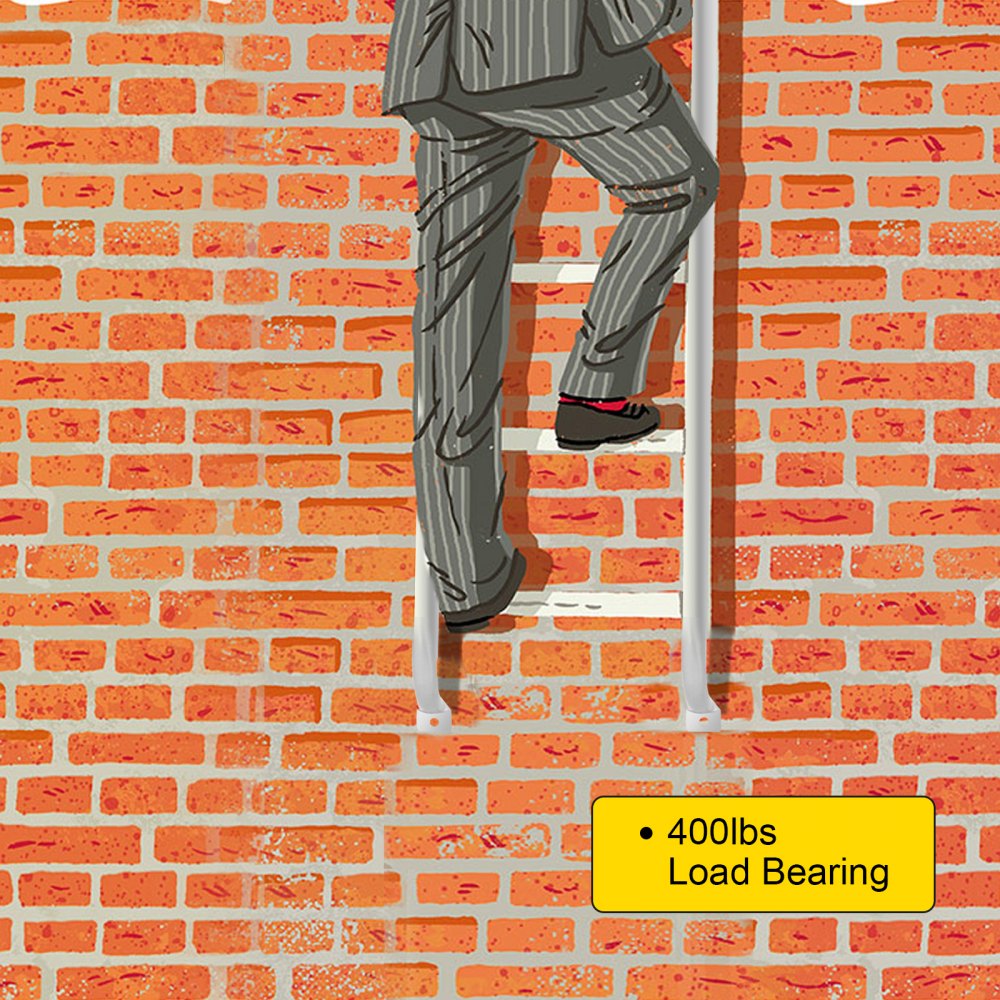 VEVOR Egress Ladder Basement Egress Ladder 4-step Steel 400LBS Load Capacity