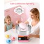 Commercial Cotton Candy Machine Electric Sugar Floss Maker Stainless Steel Pink