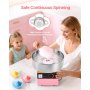 Commercial Cotton Candy Machine Electric Sugar Floss Maker Stainless Steel Pink